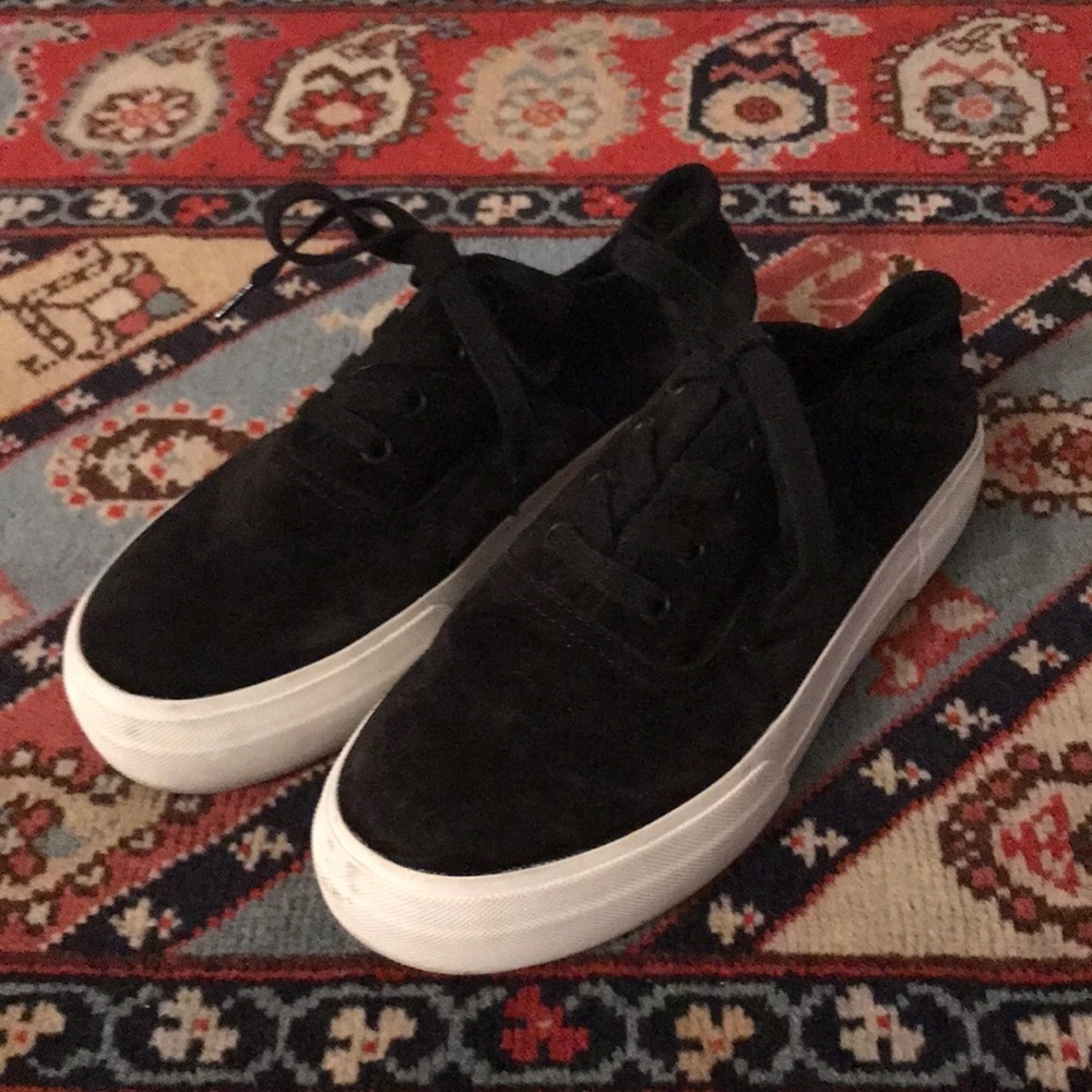 Vince Black Suede Sneakers